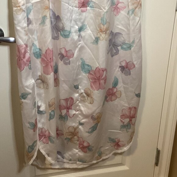 Vintage Carolyn Holt Renfrew Women's Maxi Nightgown & Robe Set Size L Floral - Picture 6 of 12